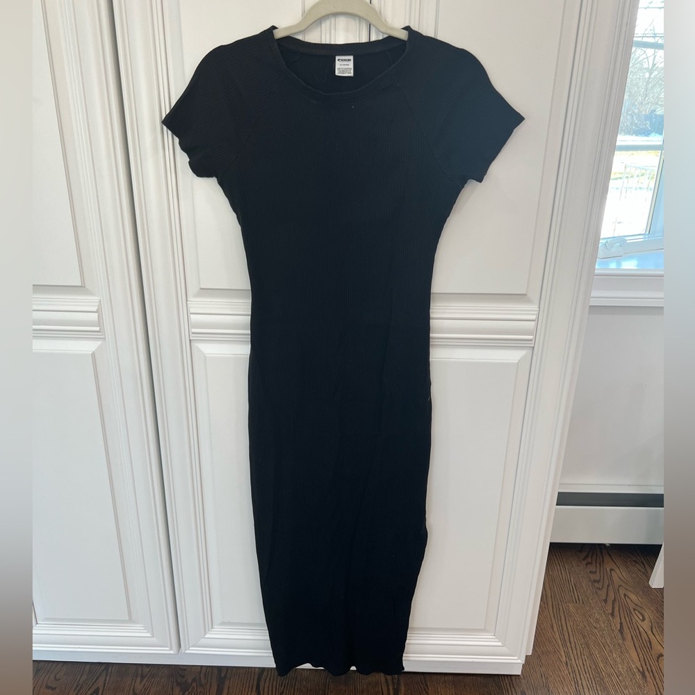 PINK Victoria's Secret Black Midi Dress